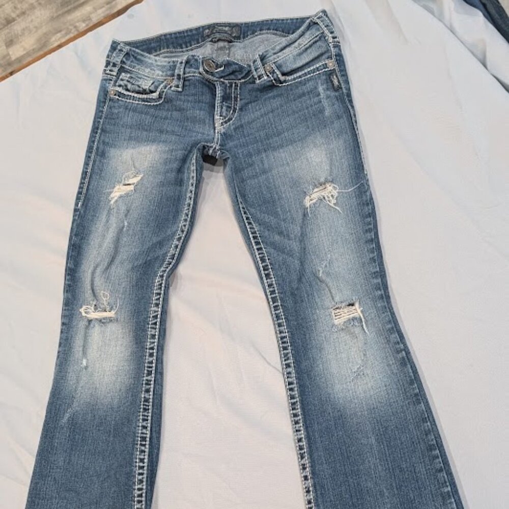 Silver Tuesday Low Rise Slim Bootcut Jeans